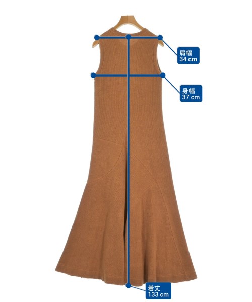 JIL SANDER（ジルサンダー）ワンピース オレンジ サイズ:32(XXS位) レディース/2200649237432