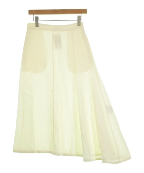 JIL SANDER(ジルサンダー)ロング・マキシ丈スカート 白 サイズ:32(XXS位)/2200649237579