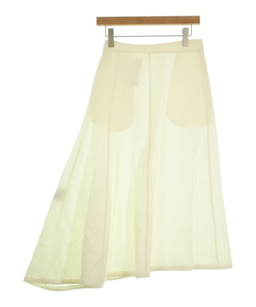JIL SANDER（ジルサンダー）ロング・マキシ丈スカート 白 サイズ:32(XXS位) レディース/2200649237579