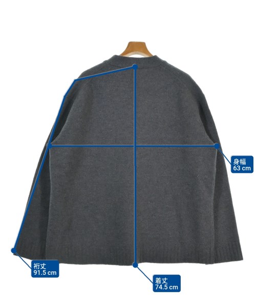 JIL SANDER（ジルサンダー）カーディガン グレー サイズ:46(M位) メンズ/2200638046243