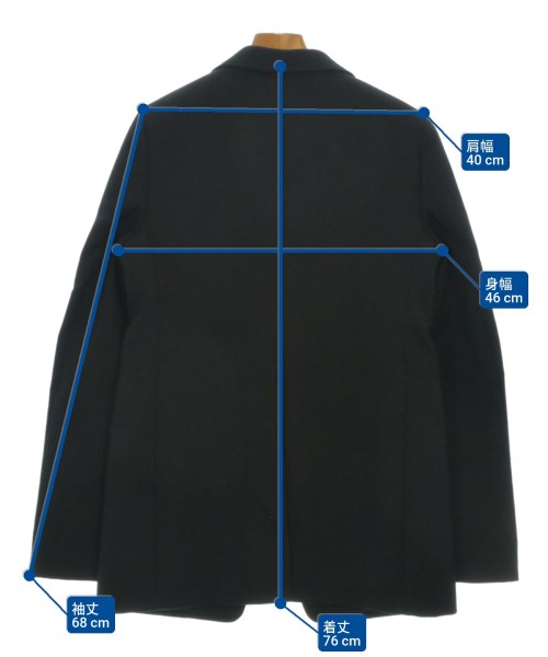 JIL SANDER（ジルサンダー）カジュアルジャケット 黒 サイズ:36(XS位) レディース/2200650276017