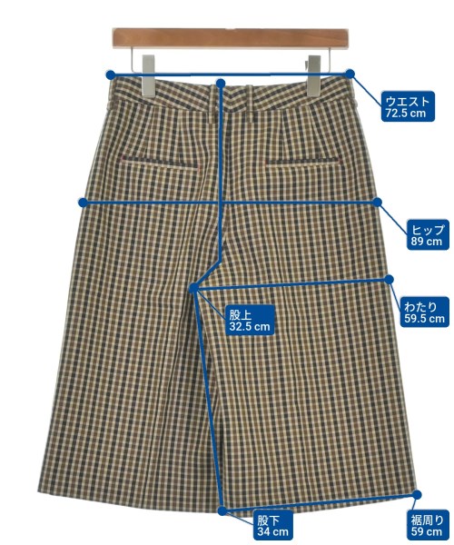 JIL SANDER（ジルサンダー）ショートパンツ 茶 サイズ:32(XXS位) レディース/2200651502054