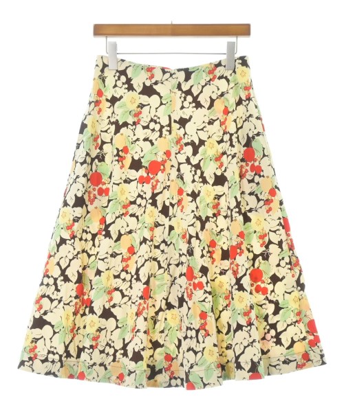 JIL SANDER(ジルサンダー)ひざ丈スカート 茶 サイズ:32(XXS位)/2200644158114