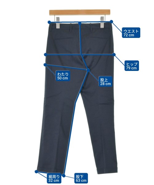 JIL SANDER（ジルサンダー）クロップドパンツ 紺 サイズ:34(XXS位) レディース/2200648889038