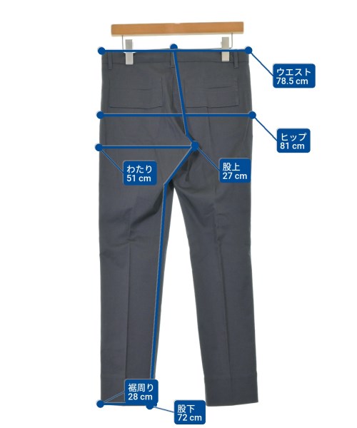 JIL SANDER（ジルサンダー）スラックス グレー サイズ:34(XXS位) レディース/2200648889045