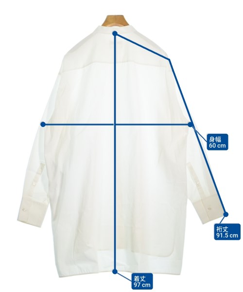 JIL SANDER（ジルサンダー）カジュアルシャツ 白 サイズ:39(M位) メンズ/2200653097046