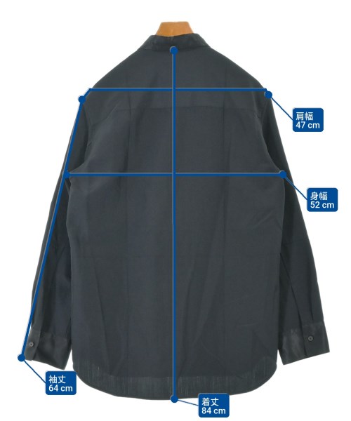 JIL SANDER（ジルサンダー）カジュアルシャツ 黒 サイズ:39(M位) メンズ/2200654270028