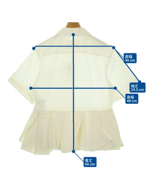 JIL SANDER（ジルサンダー）ブラウス 白 サイズ:36(XS位) レディース/2200654270066