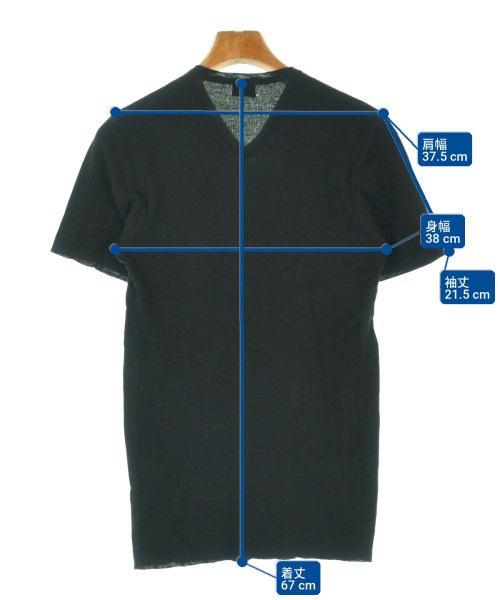 JIL SANDER（ジルサンダー）Tシャツ・カットソー 黒 サイズ:48(L位) メンズ/2200700378630