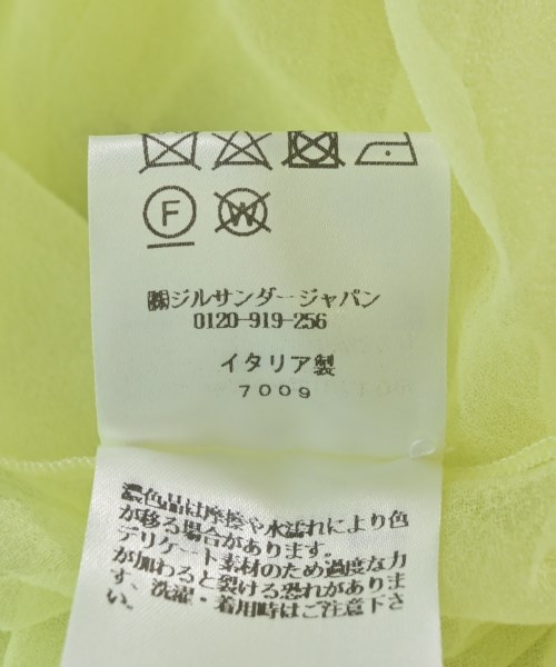 JIL SANDER（ジルサンダー）Tシャツ・カットソー 黄 サイズ:-(XL位) レディース/2200700535231
