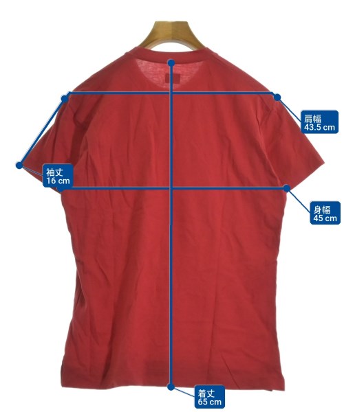 JIL SANDER（ジルサンダー）Tシャツ・カットソー 赤 サイズ:L メンズ/2200700813490