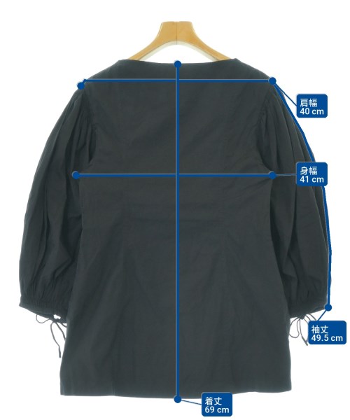 JIL SANDER（ジルサンダー）ブラウス 黒 サイズ:34(XXS位) レディース/2200702515248