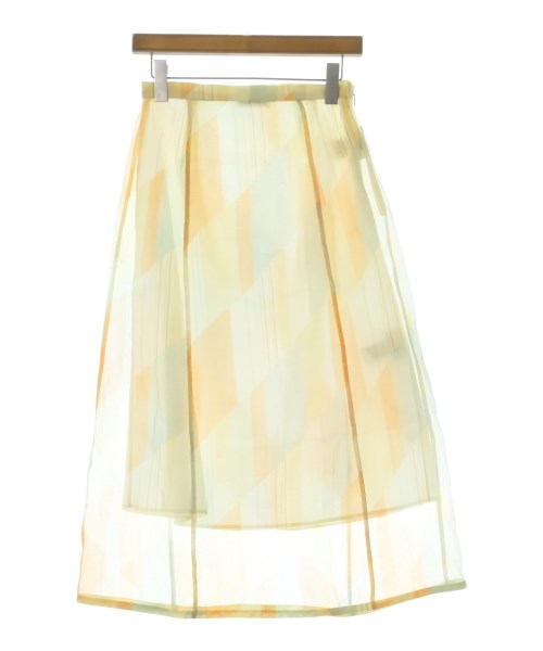 JIL SANDER(ジルサンダー)ひざ丈スカート オレンジ サイズ:34(XXS位)/2200703738028