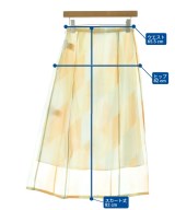 JIL SANDER（ジルサンダー）ひざ丈スカート オレンジ サイズ:34(XXS位) レディース/2200703738028