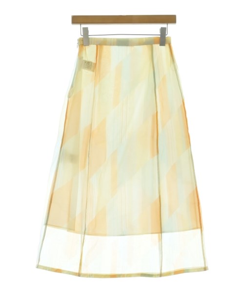 JIL SANDER（ジルサンダー）ひざ丈スカート オレンジ サイズ:32(XXS位) レディース/2200703738035
