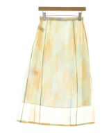 JIL SANDER（ジルサンダー）ひざ丈スカート オレンジ サイズ:34(XXS位) レディース/2200703738042