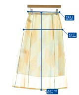 JIL SANDER（ジルサンダー）ひざ丈スカート オレンジ サイズ:34(XXS位) レディース/2200703738042