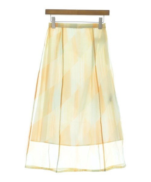 JIL SANDER(ジルサンダー)ひざ丈スカート オレンジ サイズ:32(XXS位)/2200703738059
