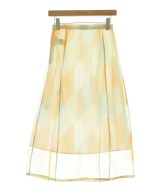 JIL SANDER（ジルサンダー）ひざ丈スカート オレンジ サイズ:32(XXS位) レディース/2200703738059