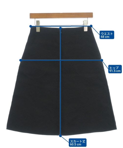 JIL SANDER（ジルサンダー）ミニスカート 黒 サイズ:32(XXS位) レディース/2200704114036