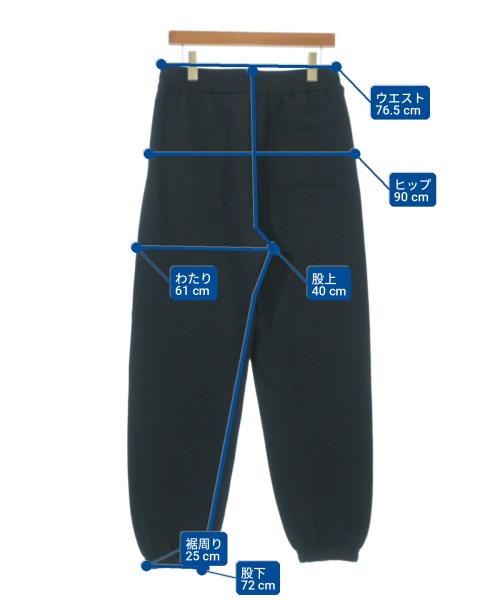 JIL SANDER（ジルサンダー）スウェットパンツ 黒 サイズ:M メンズ/2200704923416