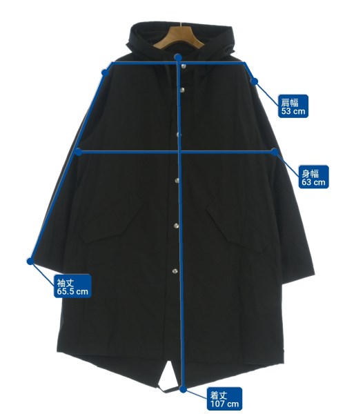 JIL SANDER（ジルサンダー）モッズコート 黒 サイズ:46(M位) メンズ/2200705155021
