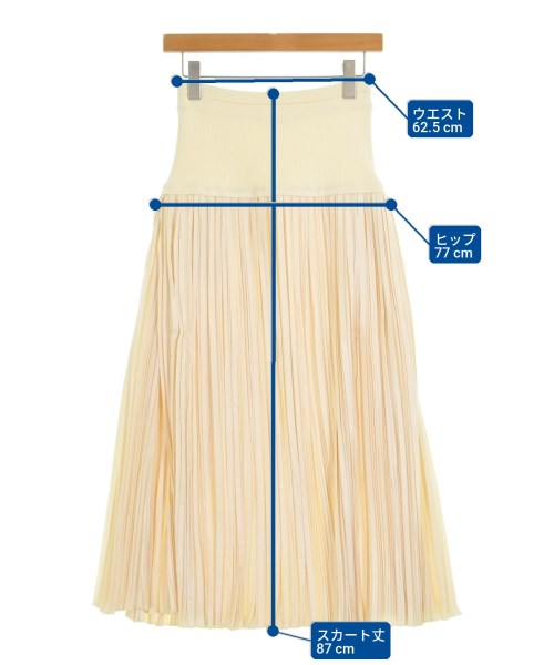 JIL SANDER（ジルサンダー）ロング・マキシ丈スカート 白 サイズ:34(XXS位) レディース/2200705599382