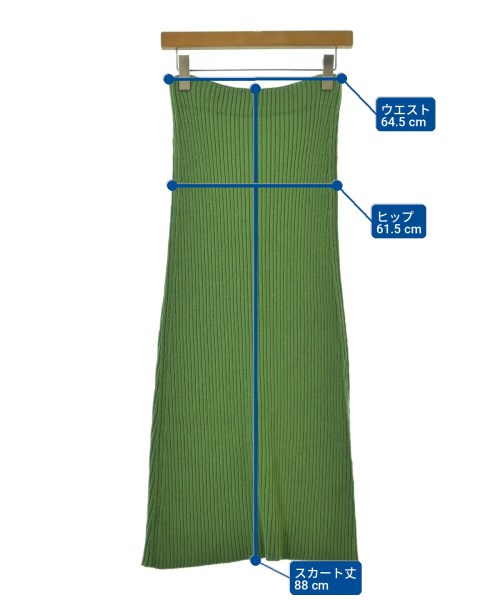 JIL SANDER（ジルサンダー）ロング・マキシ丈スカート 緑 サイズ:34(XXS位) レディース/2200705599412
