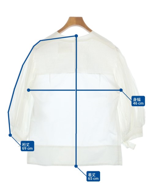 JIL SANDER（ジルサンダー）ブラウス 白 サイズ:34(XXS位) レディース/2200705801089