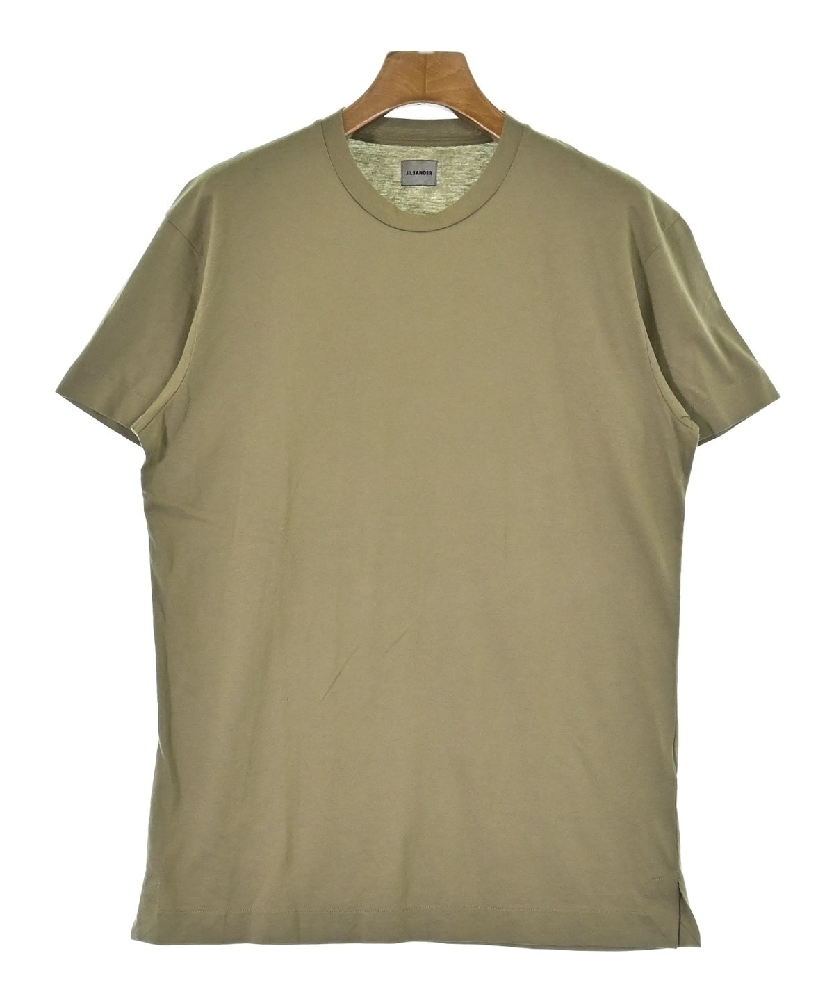 JIL SANDER ロゴ Tシャツ カーキ Lサイズ JIL SANDER（ジルサンダー）Tシャツ・カットソー カーキ サイズ:L
