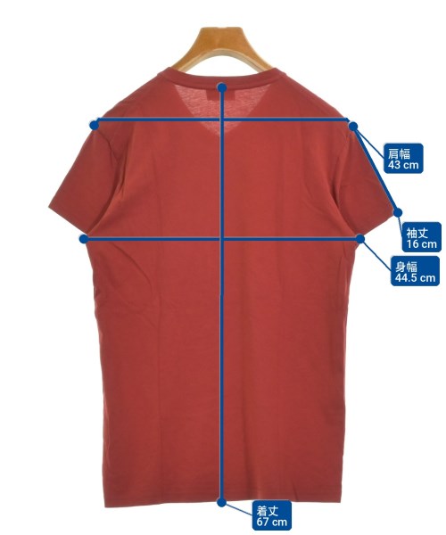 JIL SANDER（ジルサンダー）Tシャツ・カットソー 赤 サイズ:S メンズ/2200706726022