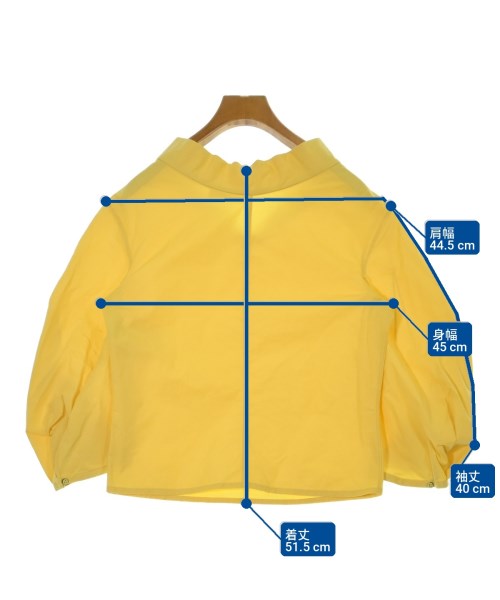 JIL SANDER（ジルサンダー）ブラウス 黄 サイズ:32(XXS位) レディース/2200706757095