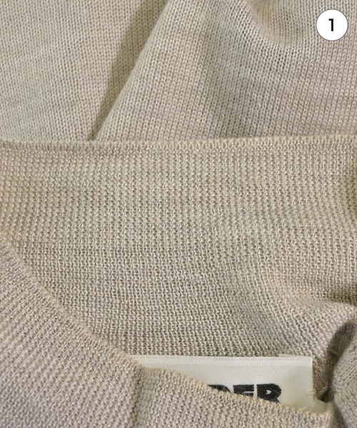 JIL SANDER（ジルサンダー）ニット・セーター ベージュ サイズ:34(XXS位) レディース/2200705489164