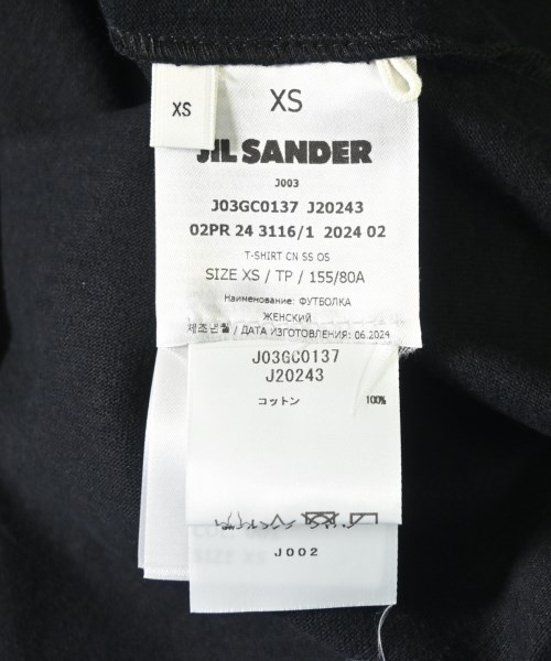 JIL SANDER（ジルサンダー）Tシャツ・カットソー 黒 サイズ:XS メンズ/2200707799223
