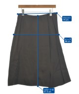 JIL SANDER（ジルサンダー）ひざ丈スカート 茶 サイズ:36(XS位) レディース/2200708211038