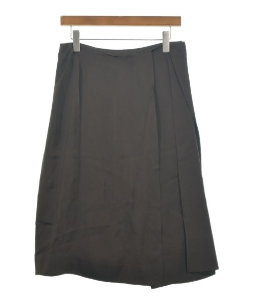 JIL SANDER（ジルサンダー）ひざ丈スカート 茶 サイズ:36(XS位) レディース/2200708211045
