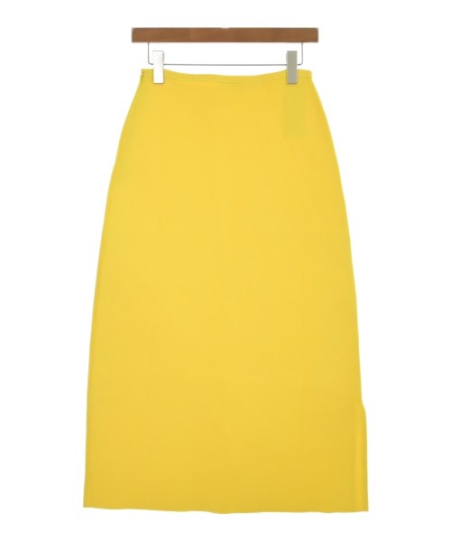 JIL SANDER（ジルサンダー）ひざ丈スカート 黄 サイズ:34(XXS位) レディース/2200709518013
