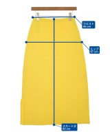 JIL SANDER（ジルサンダー）ひざ丈スカート 黄 サイズ:34(XXS位) レディース/2200709518013