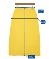 JIL SANDER（ジルサンダー）ひざ丈スカート 黄 サイズ:36(XS位) レディース/2200709518020