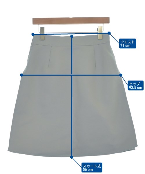 JIL SANDER（ジルサンダー）ひざ丈スカート グレー サイズ:34(XXS位) レディース/2200661322017