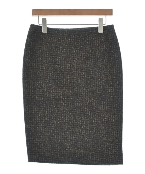 JIL SANDER（ジルサンダー）ひざ丈スカート 茶 サイズ:36(XS位) レディース/2200662607069