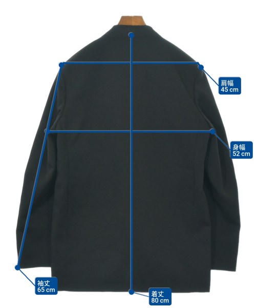 JIL SANDER（ジルサンダー）カジュアルジャケット 黒 サイズ:46(M位) メンズ/2200662722045