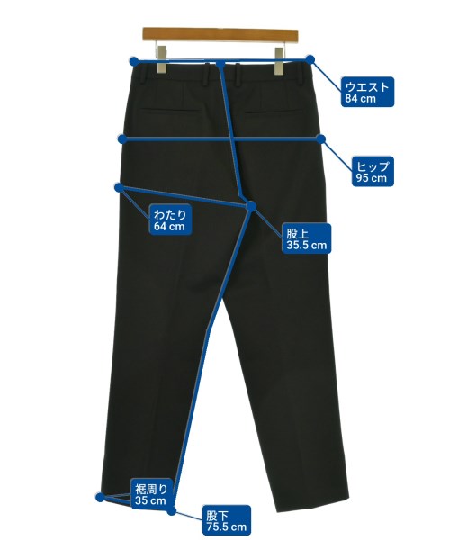 JIL SANDER（ジルサンダー）スラックス 黒 サイズ:46(M位) メンズ/2200662722052