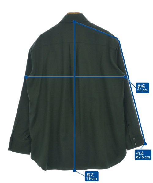 JIL SANDER（ジルサンダー）カジュアルシャツ 緑 サイズ:32(XXS位) レディース/2200663061037