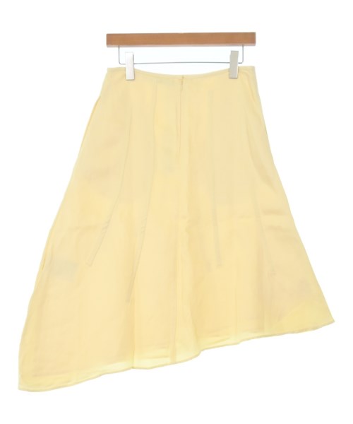 JIL SANDER（ジルサンダー）ひざ丈スカート 黄 サイズ:34(XXS位) レディース/2200663248049