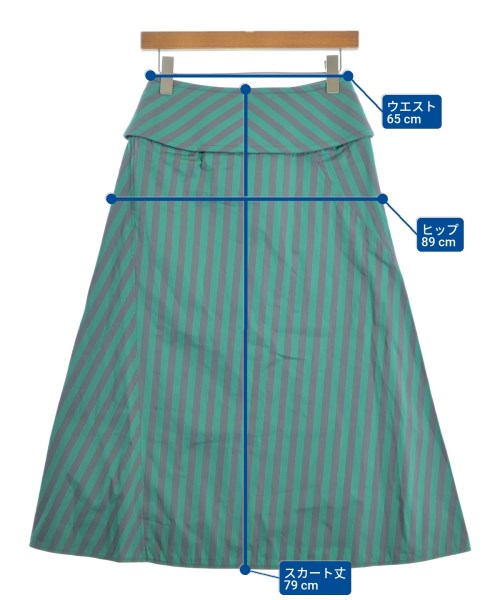 JIL SANDER（ジルサンダー）ロング・マキシ丈スカート 緑 サイズ:32(XXXS位) レディース/2200663351053