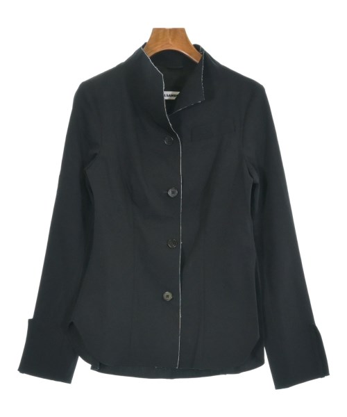 JIL SANDER(ジルサンダー)ノーカラージャケット 黒 サイズ:32(XXXS位)/2200655424109