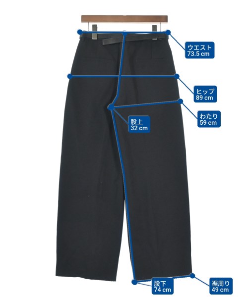 JIL SANDER（ジルサンダー）スラックス 黒 サイズ:34(XXS位) レディース/2200652626070