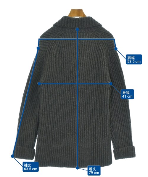 JIL SANDER（ジルサンダー）カーディガン グレー サイズ:46(M位) メンズ/2200661679043