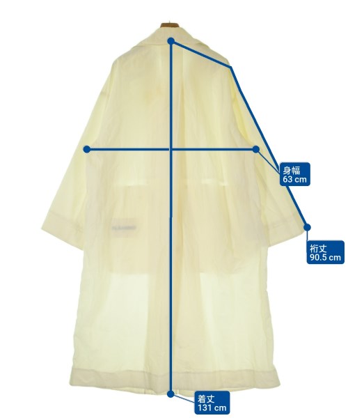 JIL SANDER（ジルサンダー）ステンカラーコート 白 サイズ:46(M位) メンズ/2200664760137